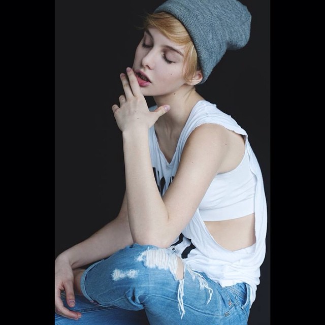 #beautiful and #romantic Migle! #supermodels #model #photoshoot #boyish #fash…