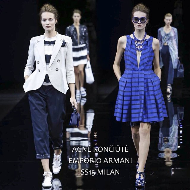 Agne for #Emporio #Armani #show in #Milan!