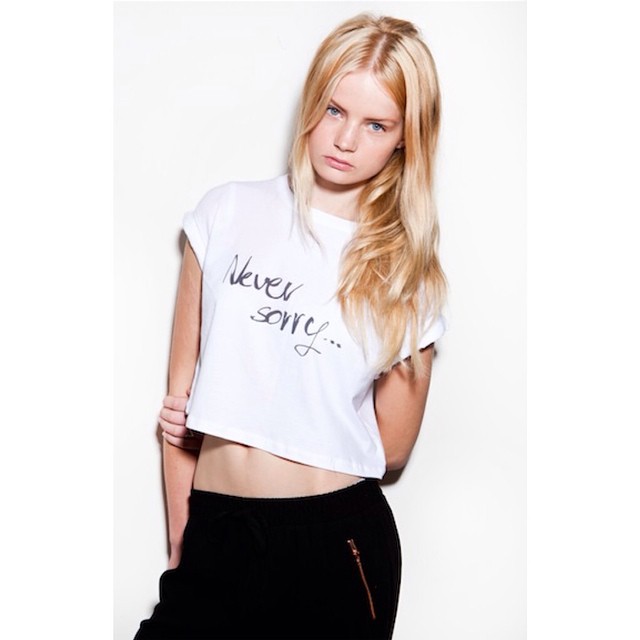 Karolina says #hi from #London! ;) #model #lookbook #blonde #lithuanian #supe…