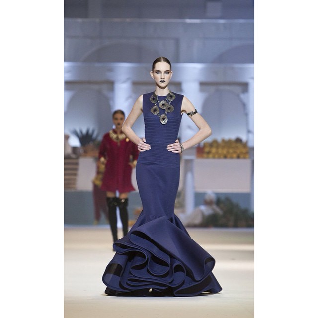 #Fabulous looking Ugne from last #night #JuozasStatkevicius #fashion #show!
