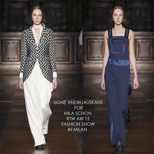 For the first time on Milan runway – Ugne!!! She just walked in Mila Schon fa…