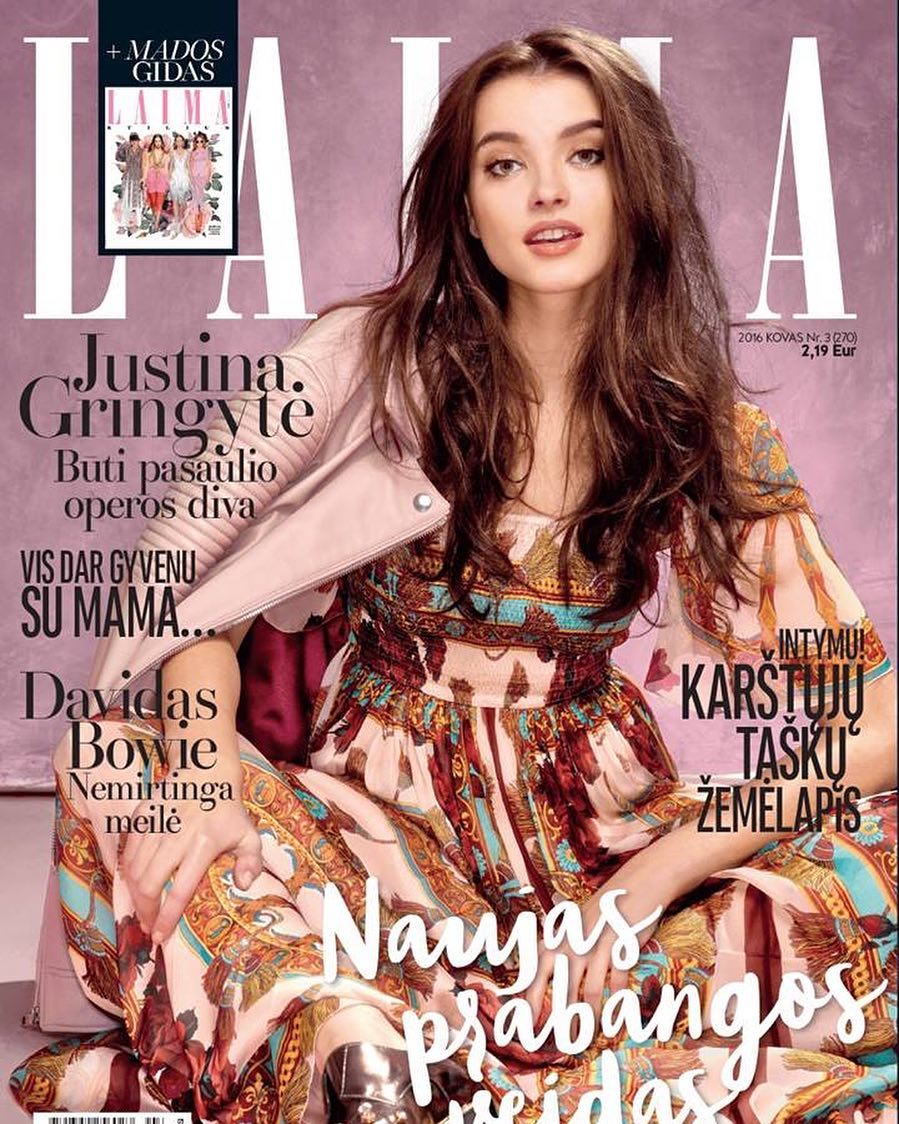 Lovely Saule ☀️ for LAIMA magazine cover March issue 📷🌷✨💖 #magazine #editoria…