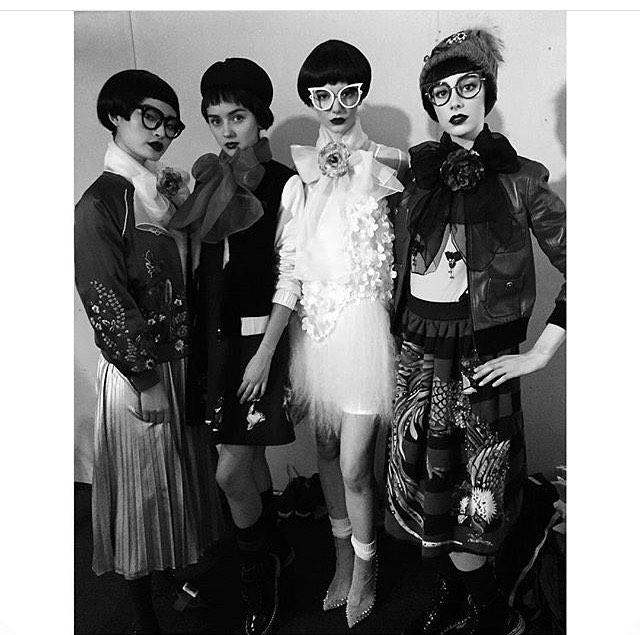Backstage from yesterday’s  fashion show in Taipei with our beauty Auste @aus…