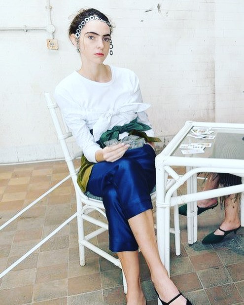 Lovely Ugne @ugne_and for Isa Arfen presentation during London Fashion Week 😌…