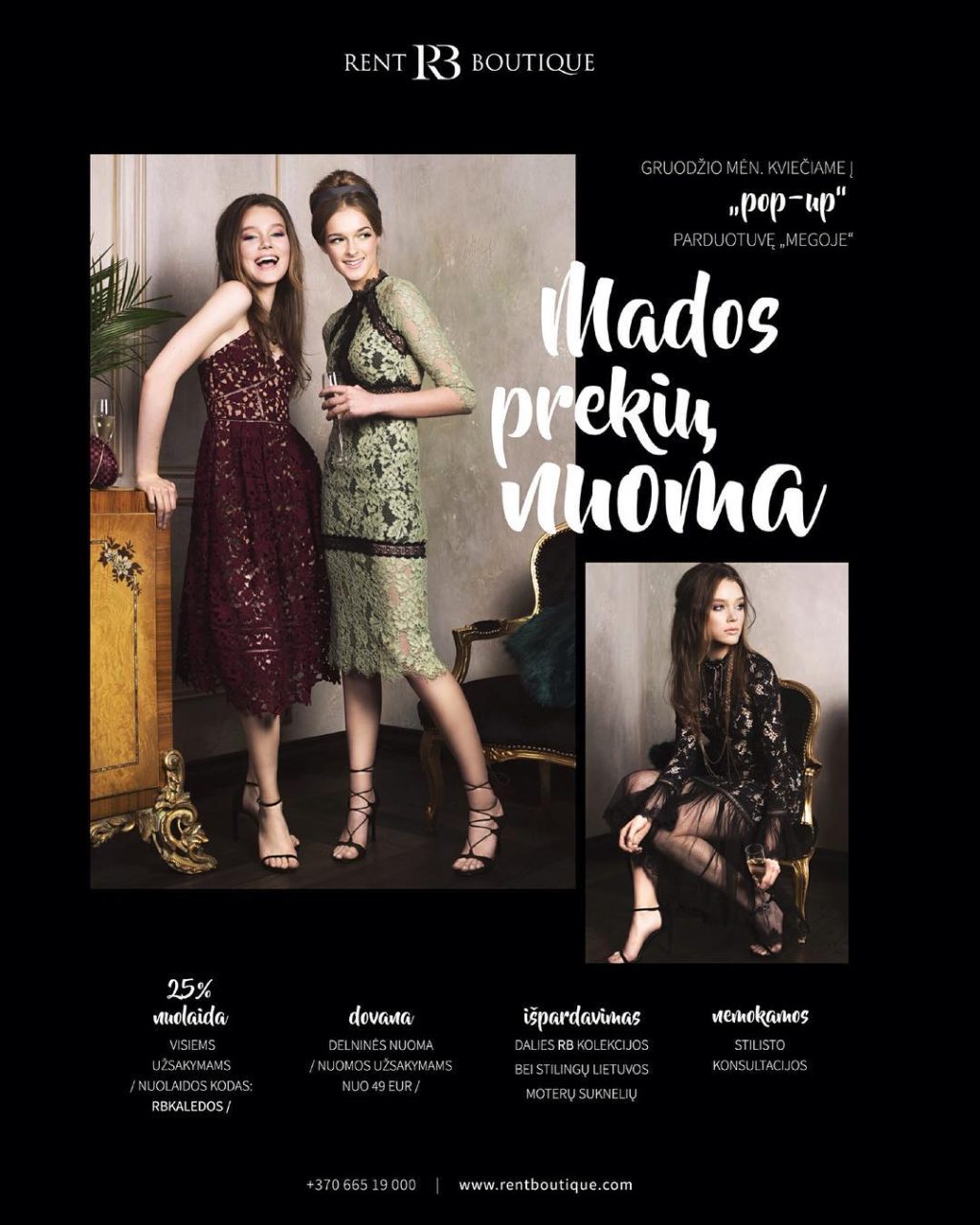 Our beautiful ladies Ugne V @ugnevalen_ & Rebeka @rebeka_kniezauskaite for RE…