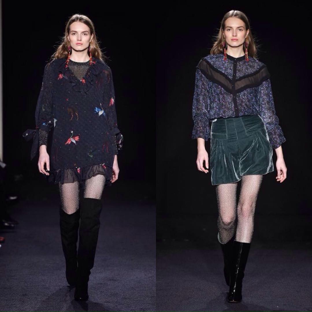 Agne Konciute yesterday at Kristina Ti fashion show during Milan Fashion Week…