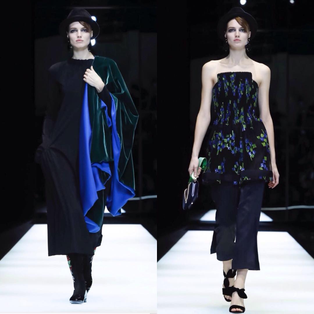 Agne Konciute yesterday walked 15th time for Armani show! Agne at Giorgio Arm…