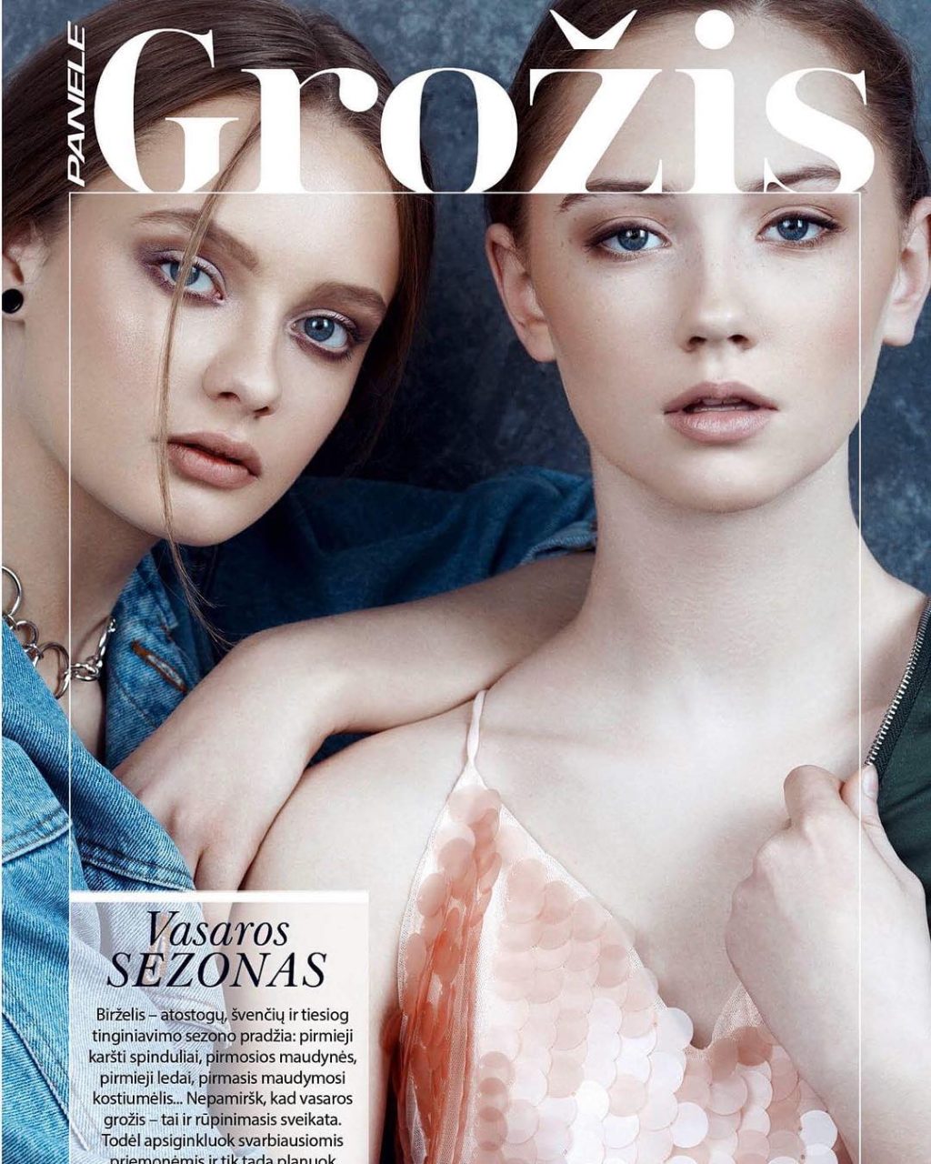 Our girls Ugne B & Gabriele  for Panele magazine this month issue 🌸 #weareaup…