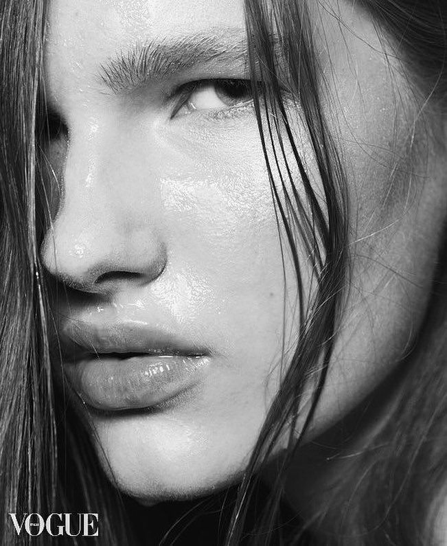 GABIJA G in Vogue Italia online site 💜 #wearesupermodels #supermodels