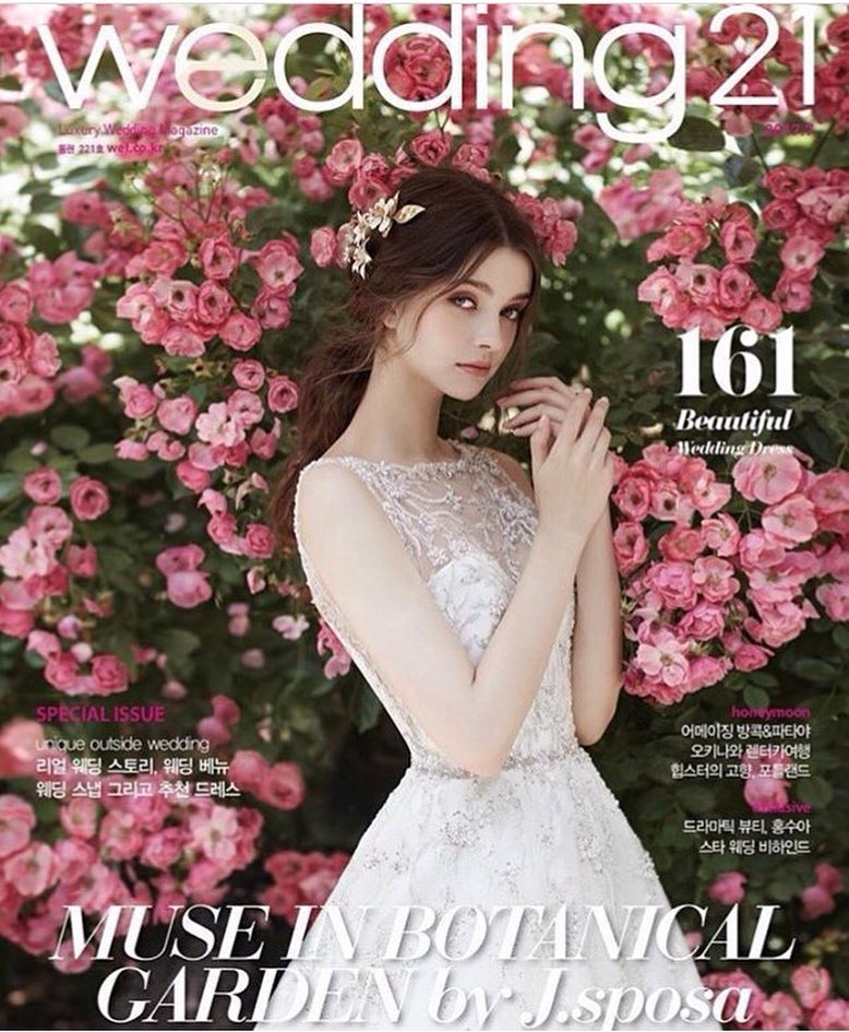 SAULE for Wedding 21 magazine cover in Korea 🌸 #wearesupermodels #modelagency…