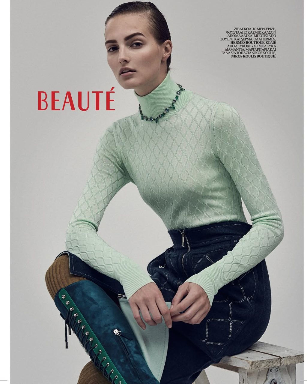 AGNE K for new Votre Beaute magazine 🖤#wearesupermodels #model #topmodel #agn…