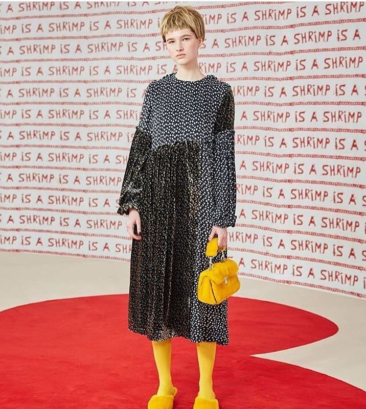 GABIJA G for Shrimps @shrimps F/W 18 at London fashion week ⭐️ #wearwsupermod…