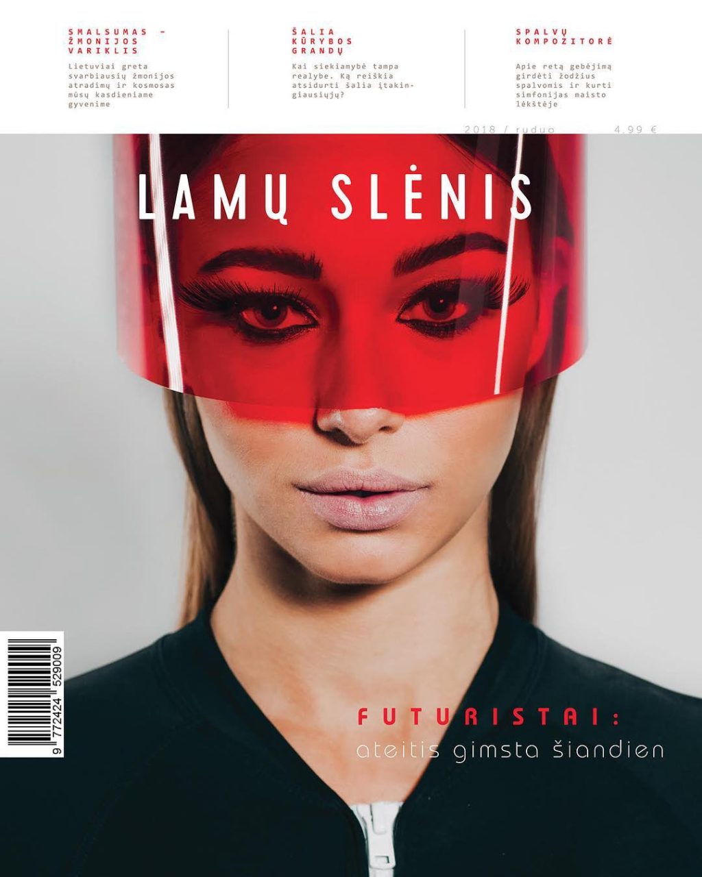 GABRIELE R on the cover of @lamuslenis magazine autumn issue 🚀 #wearesupermod…