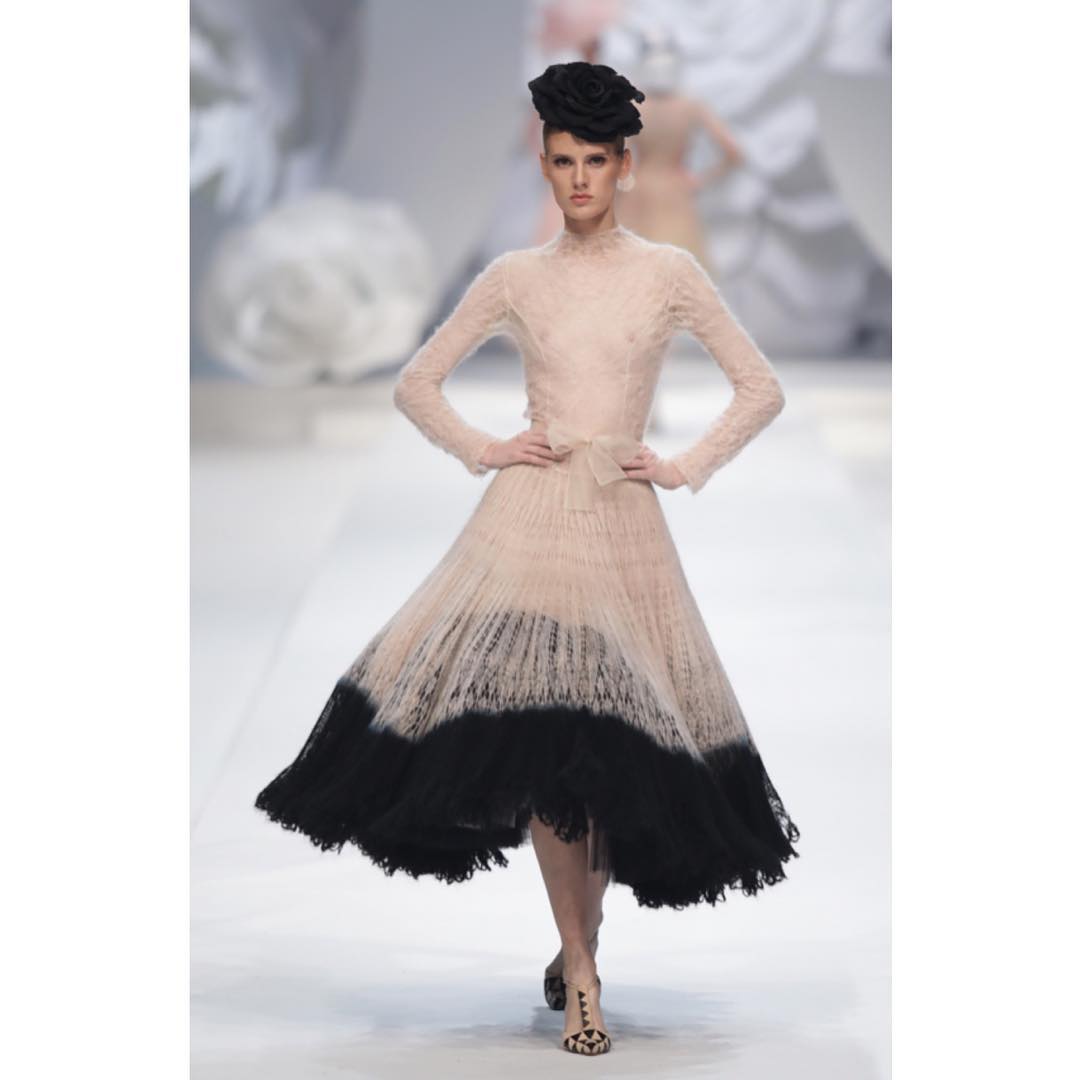 EVELINA M at @juozasstat_official Haute Couture Show #wearesupermodels #super…
