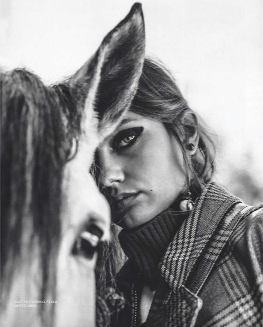 Fascinating Brigita’s glance for @elle_mexico