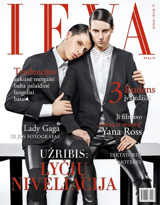 Evelina on the cover of Ieva magazine October issue