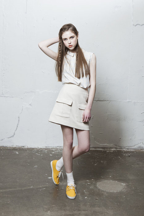 Our baby face Violeta for shoes brand lookbook in Korea!