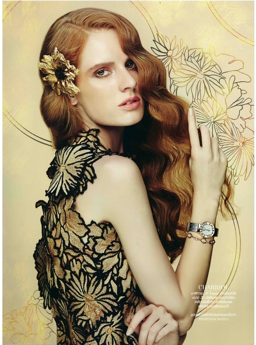 Royal looking Evelina for L’officiel in Thailand!