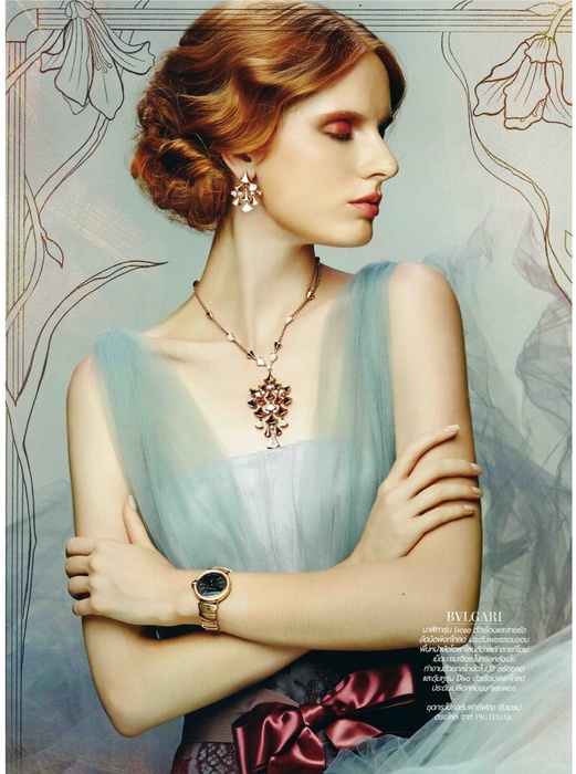 Royal looking Evelina for L’officiel in Thailand!