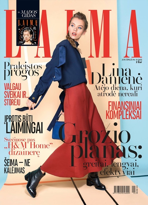 Erika is on “LAIMA” magazine cover this month