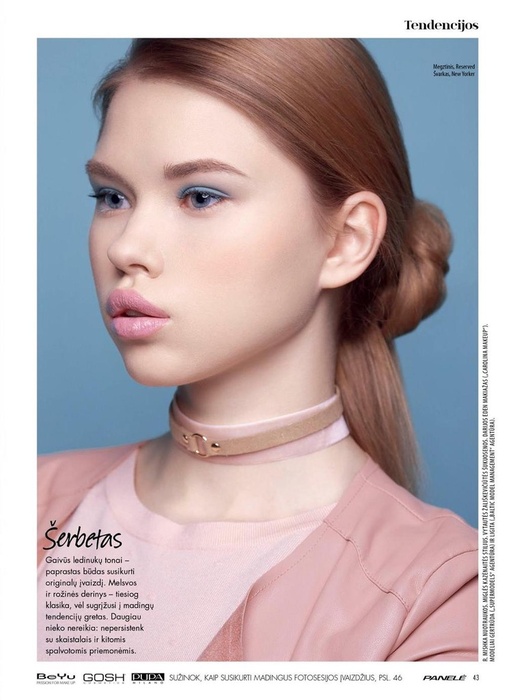 Gertruda for newest PANELE magazine beauty editorial