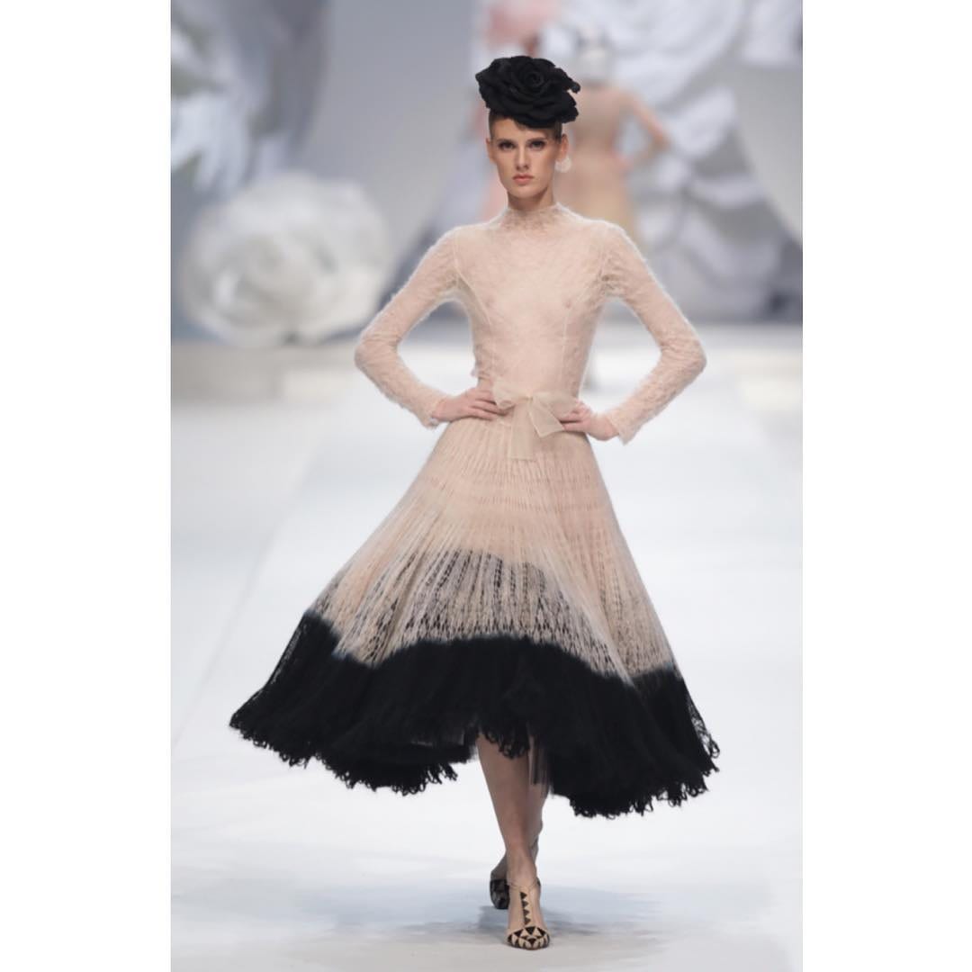 EVELINA M at @juozasstat_official Haute Couture Show #wearesupermodels #super…