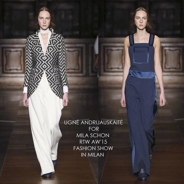 For the first time on Milan runway - Ugne!!! She just walked in Mila Schon fa…