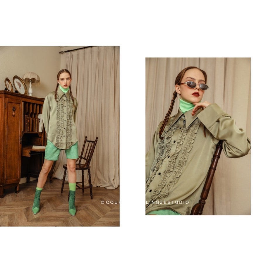 She can rock this outfit 🦎