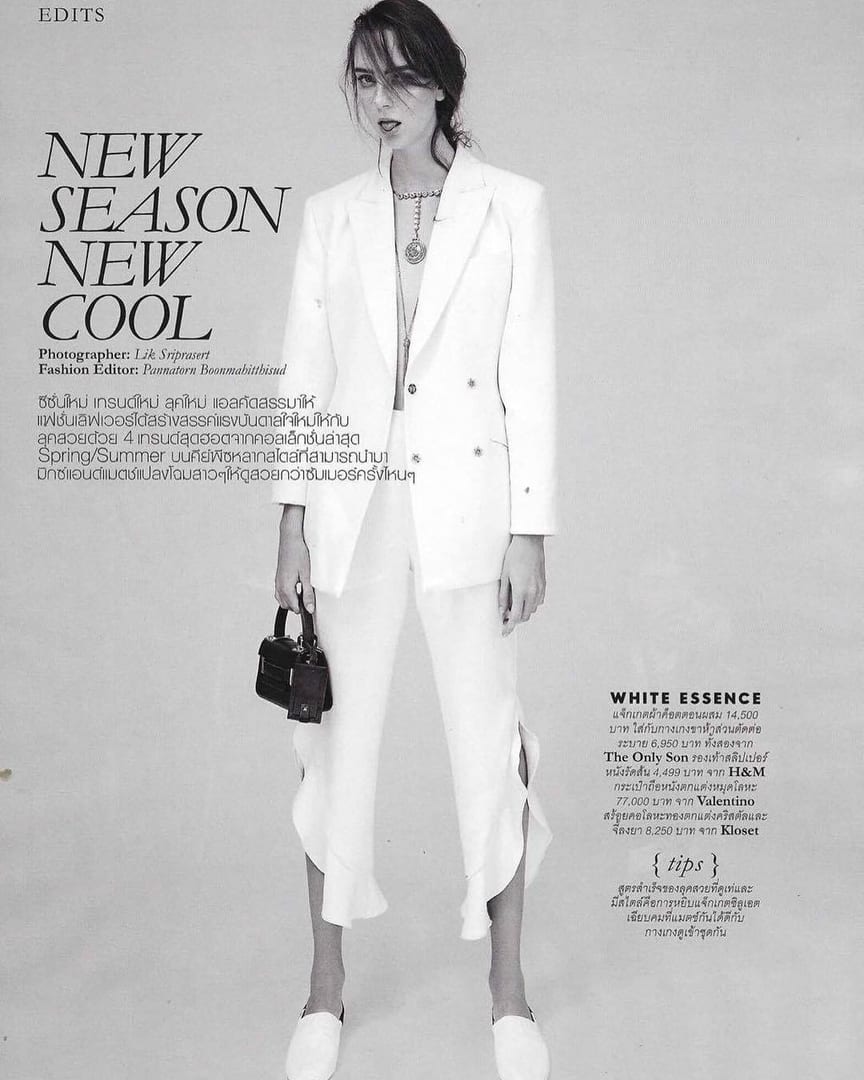 Amazing Ugne A @ugne_and in latest ELLE magazine issue in Thailand 🌸 #wearesu…