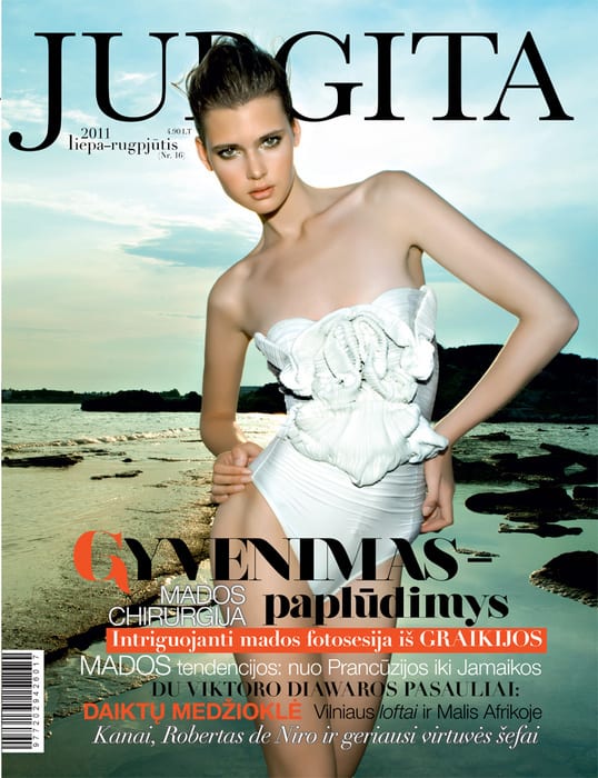 Gerda on the cover of Jurgita magazine