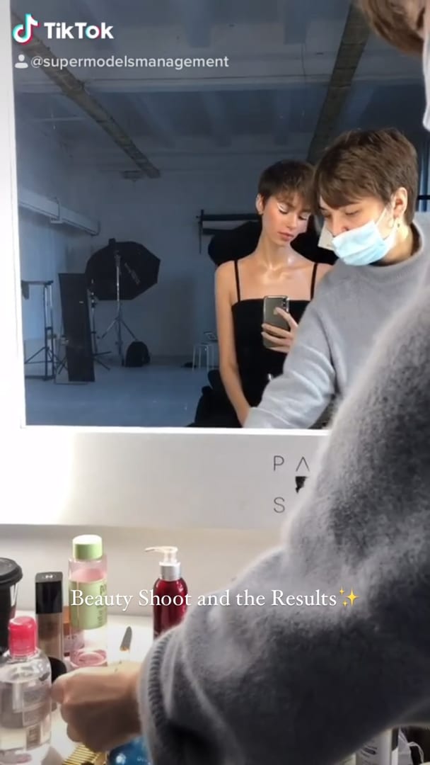 Ieva’s shoot backstage and the results in L’Officiel Lithuania