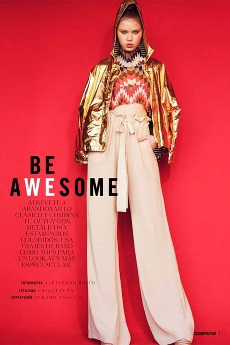 Gertruda rocking latest COSMOPOLITAN Mexico magazine issue