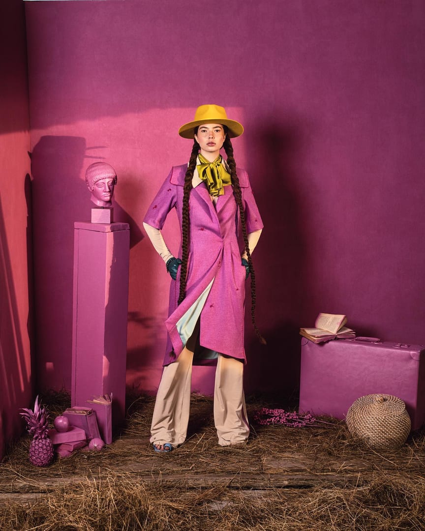 Model Saule M for an Amazing @bajoras_bespoke Collection Campaign, published …