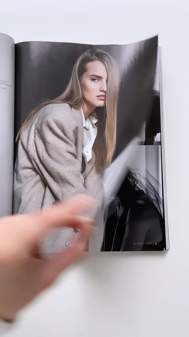 Model Agne Konciute for Moteris Magazine December Issue Editorial. Photograph…