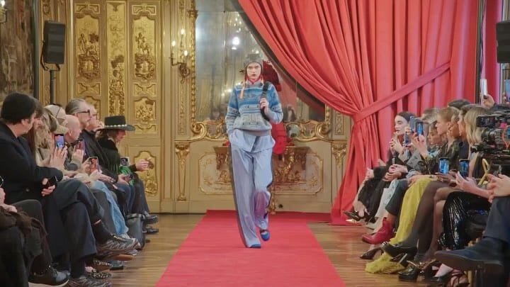 GRITA serving two looks at @huimilano AW25 MFW show ❤️🔥