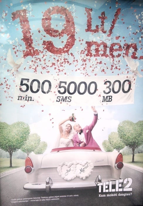 Egle in TELE2 commercial
