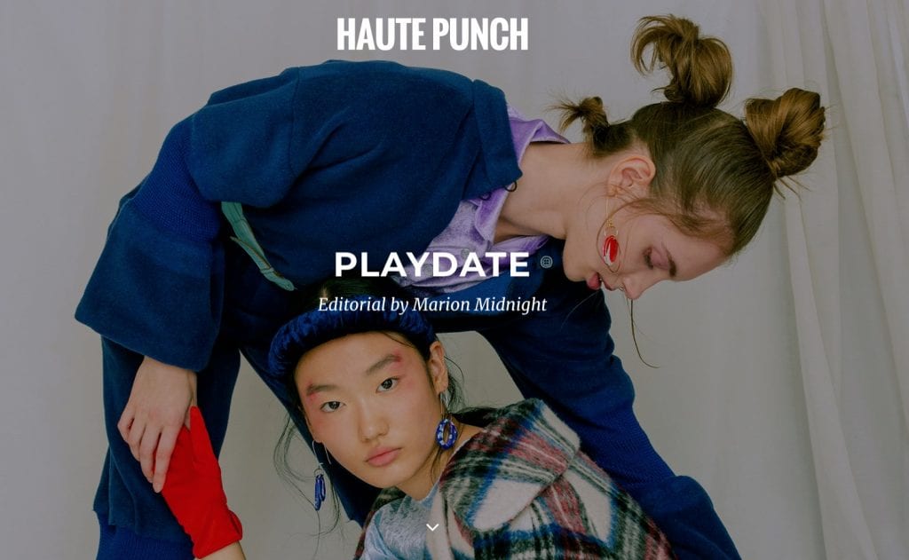 Editorial PLAYDATE For Haute Punch Magazine Model Ieva Skruzdytė