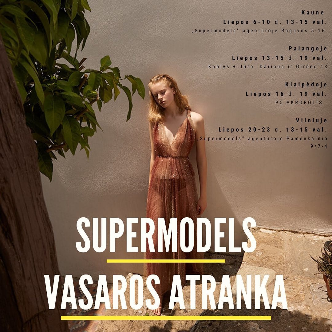 Tegul ši vasara būna tavo naujų galimybių metas. Atvyk į Supermodels vas…