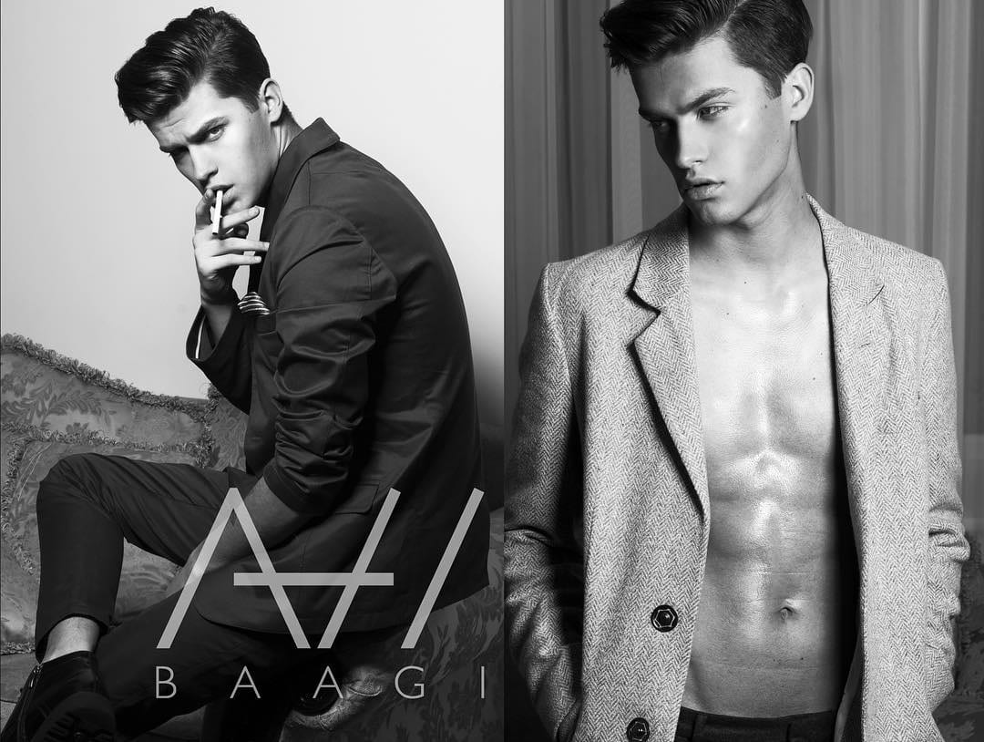 👋🏼 Karolis Inokaitis for BAAGI London advertisement! 💣💣💣 #malemodel #model #s…
