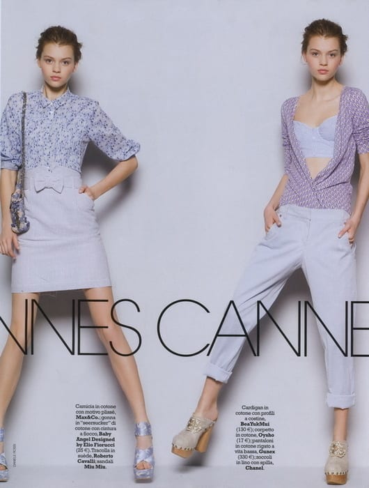 Erika žurnale "Marie Claire"