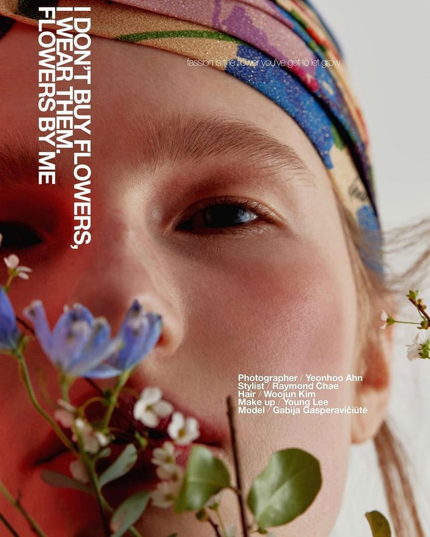 “I DONT BUY FLOWERS, I WEAR THEM” editorial for @fassionmag, model our beauti…