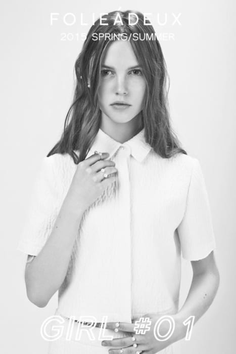 Beautiful baby face Violeta for FOLIE A DEUX lookbook in Korea!