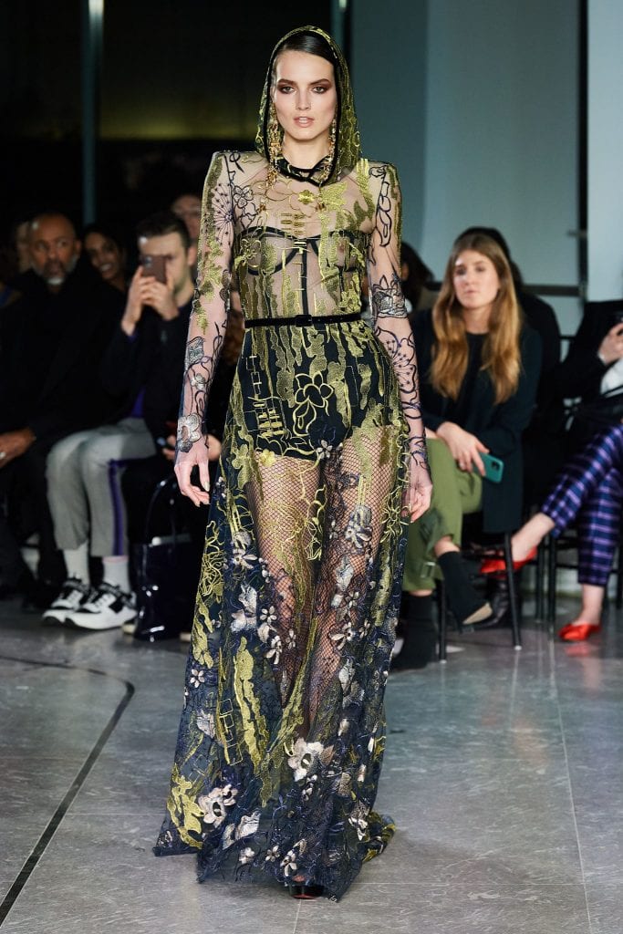 New York Fashion Week -  Model Agne Konciute for Naeem Khan Fall 2020 RTW