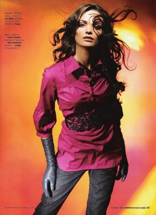Justina in 2008 Autumn/Winter Cosmopiltan