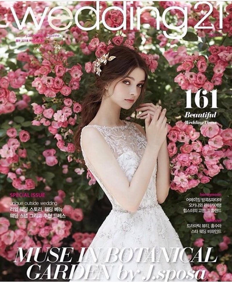 SAULE for Wedding 21 magazine cover in Korea 🌸 #wearesupermodels #modelagency…
