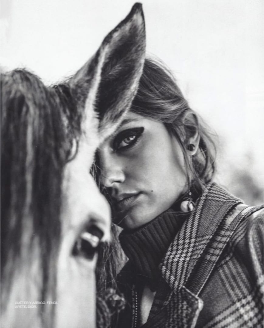 Fascinating Brigita’s glance for @elle_mexico