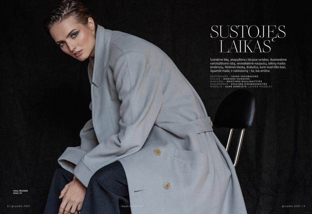 Stunning @agnekonciute for @moterismagazine