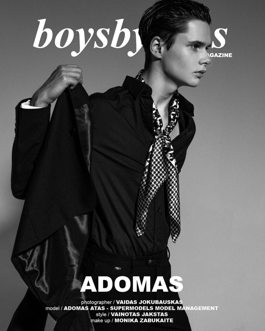 New Face Adomas for @boysbyboysmag Editorial 🖤