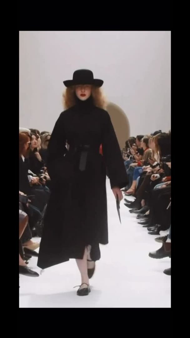 leva walking Celine F/W 2026 in Paris ✨