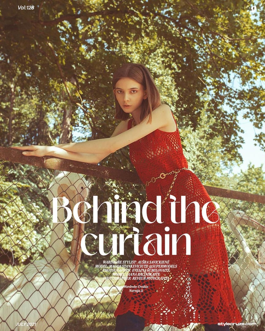 Magda for @stylecruze Magazine Editorial BEHIND THE CURTAIN